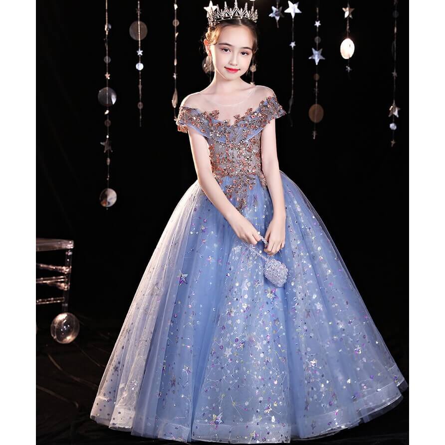 Blått prinsessekostyme - Image 2