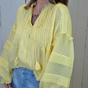 Amalie skjorte Gul