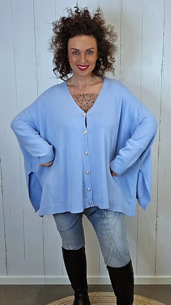 Enya cardigan lys blå