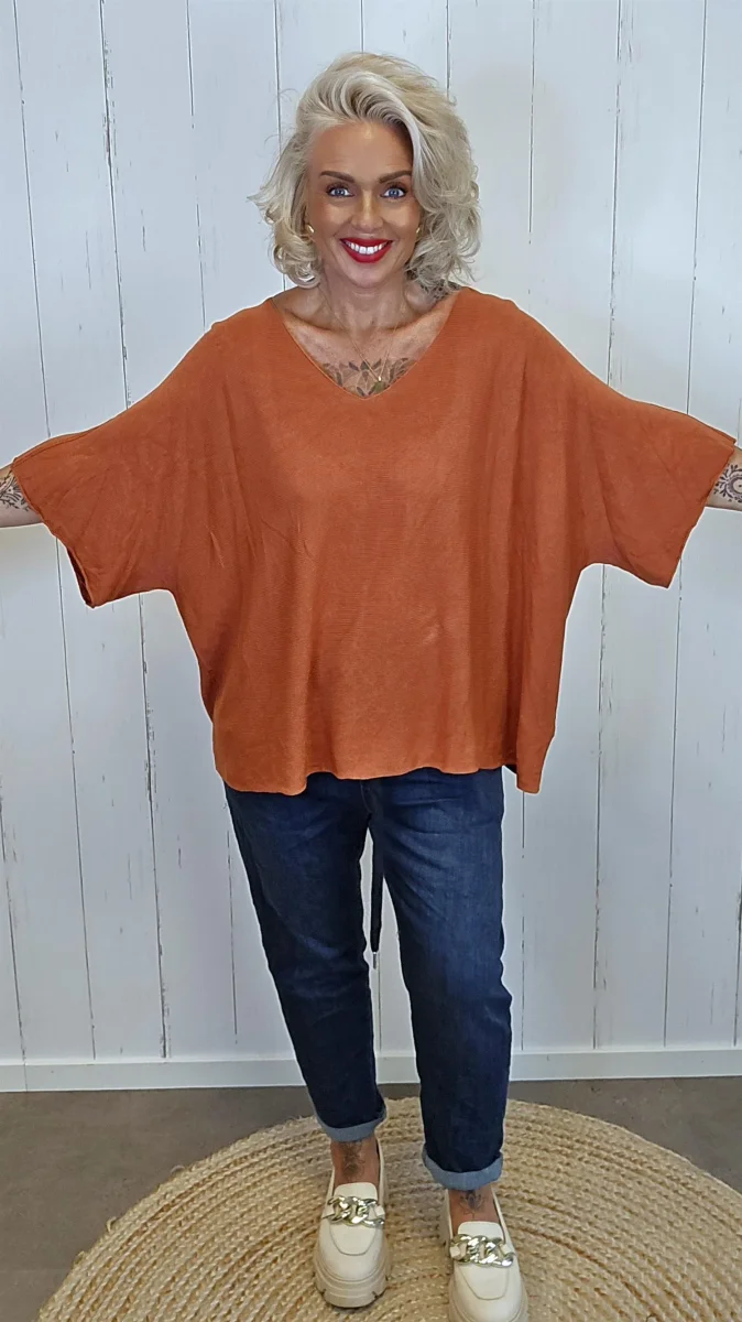Leah genser topp rust - Image 3
