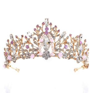 Prinsessediadem for voksne prinsesse kjole lyserød