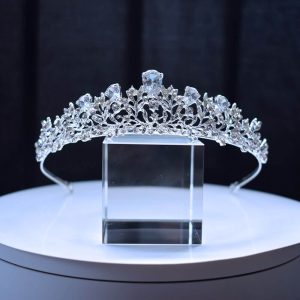 Prinsessediadem med rhinestone str 122