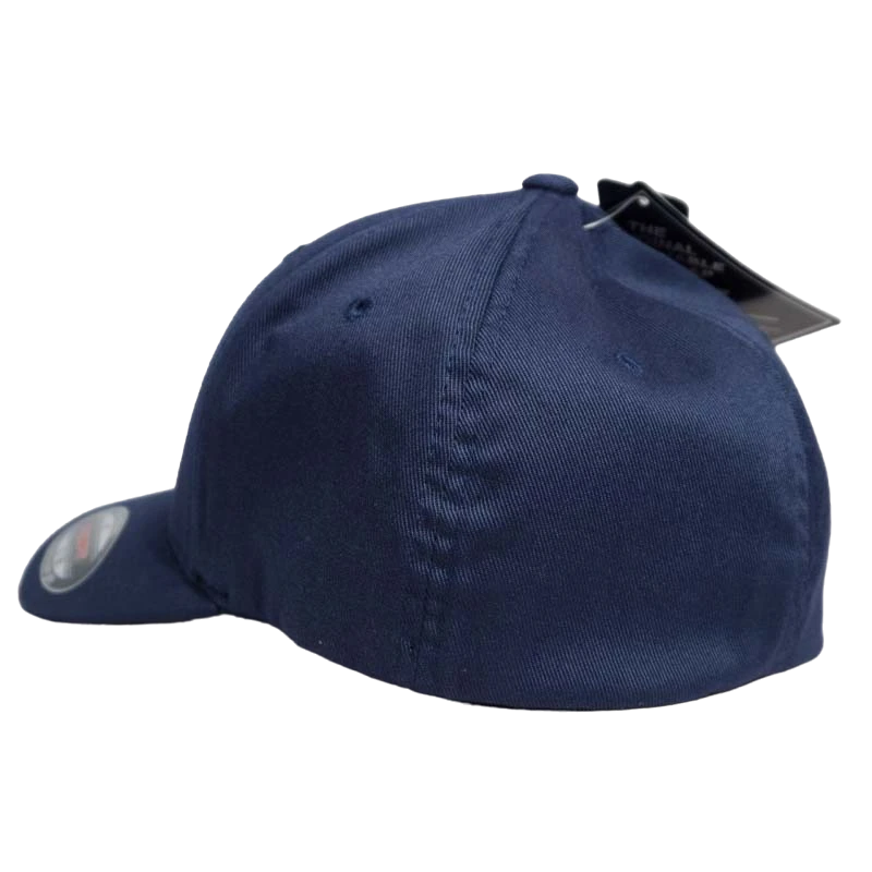 Flexfit – Wooly Combed – Marineblå Caps - Image 4
