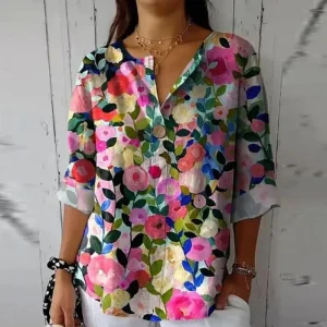 BreezyWear - Sommerbluse for Kvinner med Frisk Stil