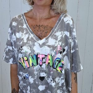 Vintage t-skjorte grå