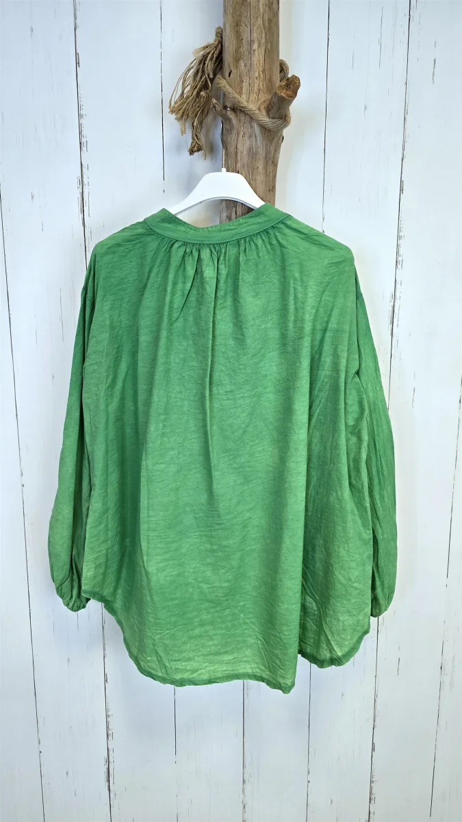 Elin brodert bluse grønn - Image 5