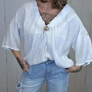 Freya bluse hvit