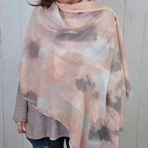 Aurora skjerf rosa