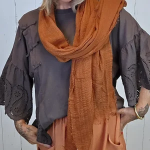 Izzy skjerf terracotta