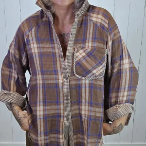 Wendy skjorte brun/blå