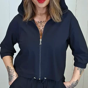 Tilia hettejakke navy