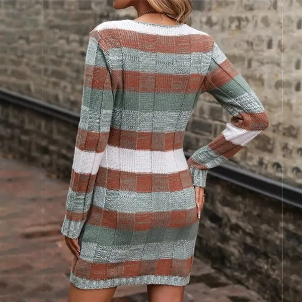 StyleHaven - Trendy Color Block-Genser for Unik Stil - Image 3