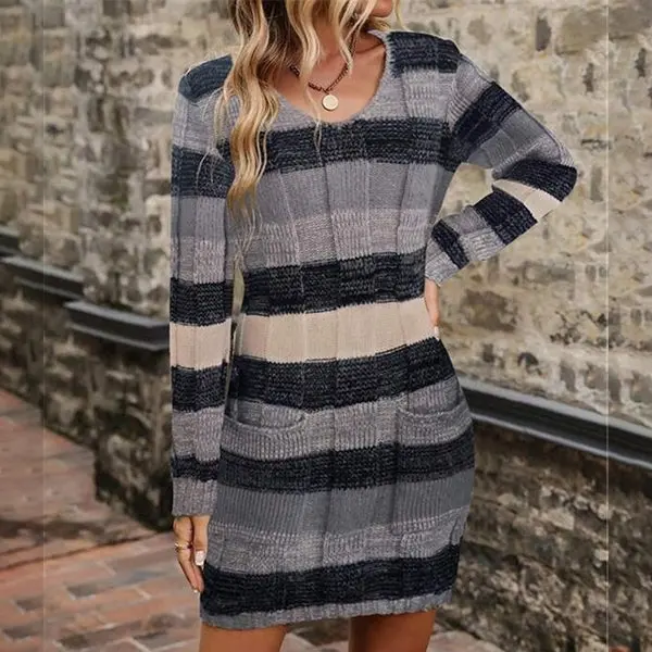 StyleHaven - Trendy Color Block-Genser for Unik Stil - Image 5