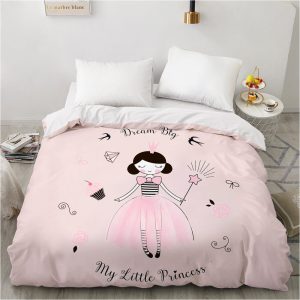 Dynetrekk prinsesse rosa 1 person