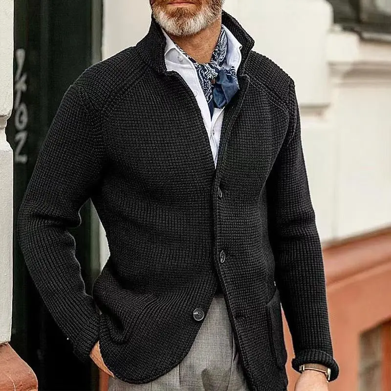 FashionNova - Strikket Casual Blazer for Menn med Stil - Image 4
