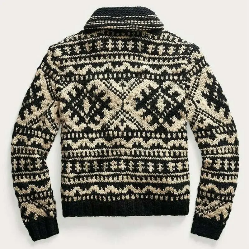 CozyKnits - Strikket Jakke for Menn i Tidløs Stil - Image 3