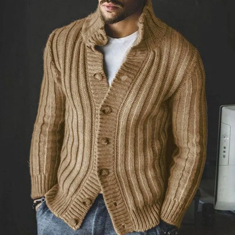 ChicLayer - Enkelbrystet Genser for Menn med Moderne Stil - Image 4