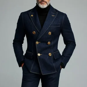 ChicStyle - Denimblazer for Det Perfekte Uformelle Utseendet