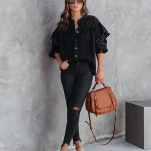 FashionEase - Elegant Topp for Kvinner med Stil og Komfort