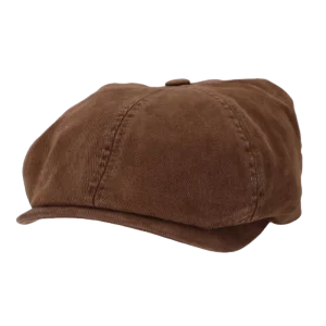 Stetson – 6-Panel Cap Soft Cotton- Brun Flat cap