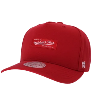 Mitchell & Ness – Box Logo Pro Crown – Rød Snap Back caps