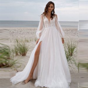 Strandprinsesse brudekjole
