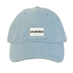 LES (ART)ISTS – Box Logo Strapback – Jeansblå caps