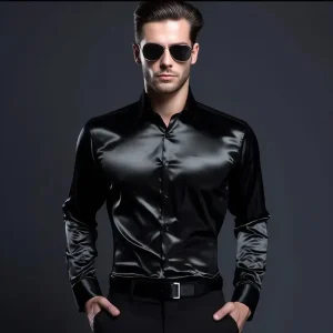 ElegantWear - Silkeskjorte for Klassisk Stil og Komfort