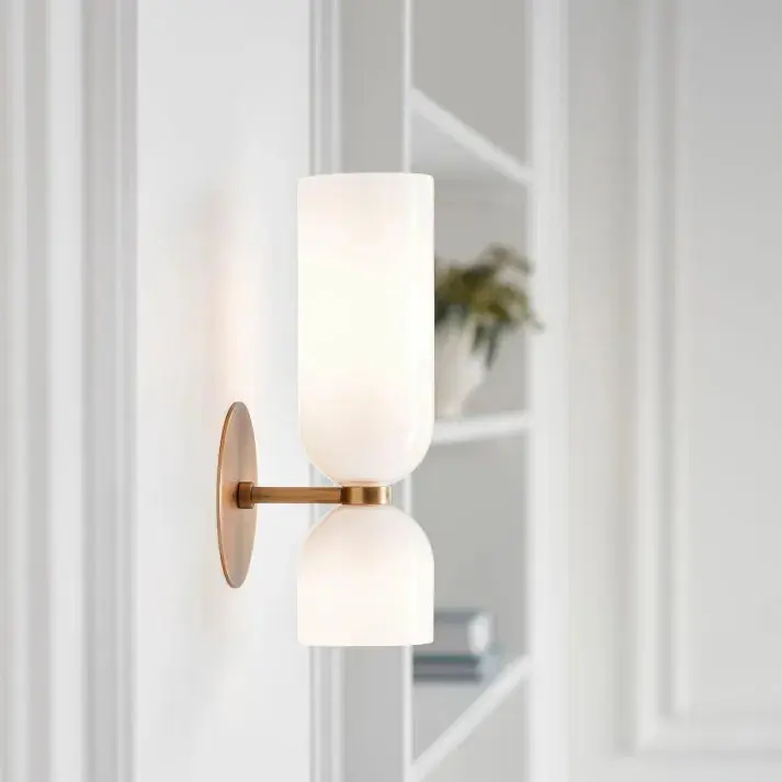 LumoSphere - Stilren Vegglampe med Dobbelt Glasshode for Eleganse - Image 7
