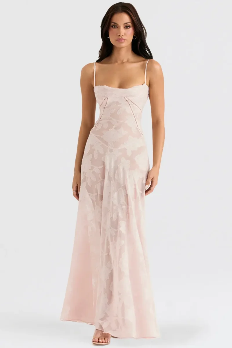 LuxeFlow - Elegant Chic Maxi Kjole for Kvinner - Image 6