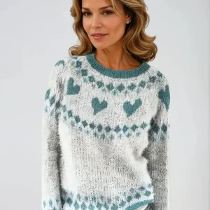 Freya – Elegant Islandsk Strikkegenser for Koselige Vinterdager