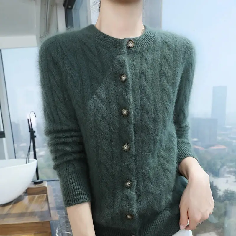 Sienna – Myk Kabelstrikket Cashmere Cardigan - Image 5