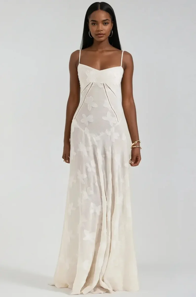 LuxeFlow - Elegant Chic Maxi Kjole for Kvinner - Image 2