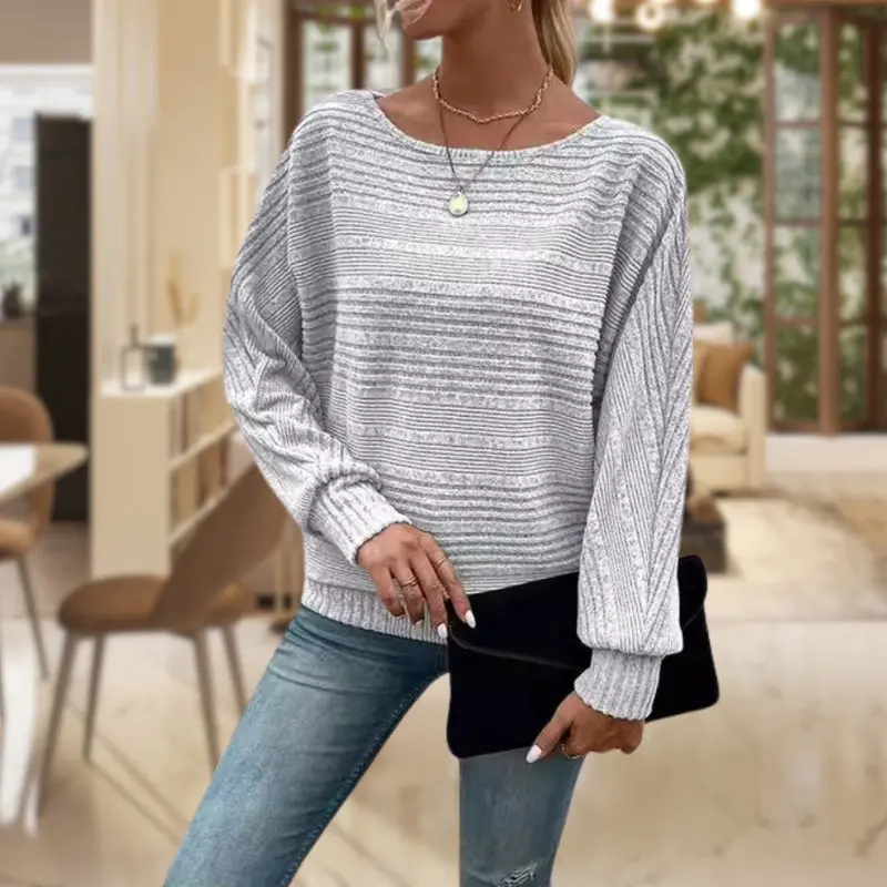 SereneWear - Lett stripete genser for kvinner - Image 5