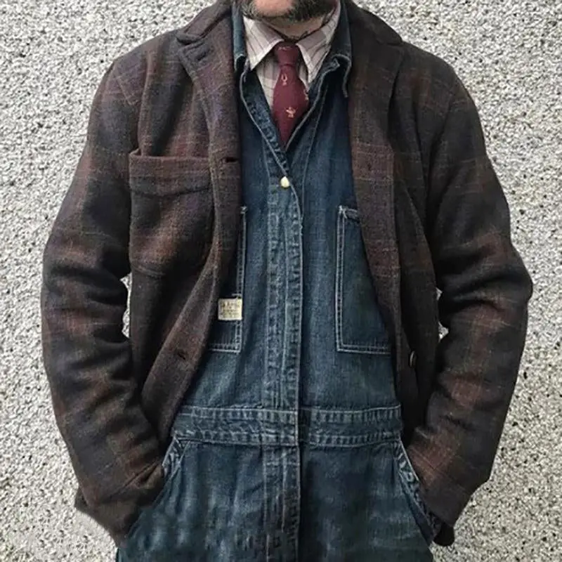 HeritageHound - Herrejakke i retro rutete design