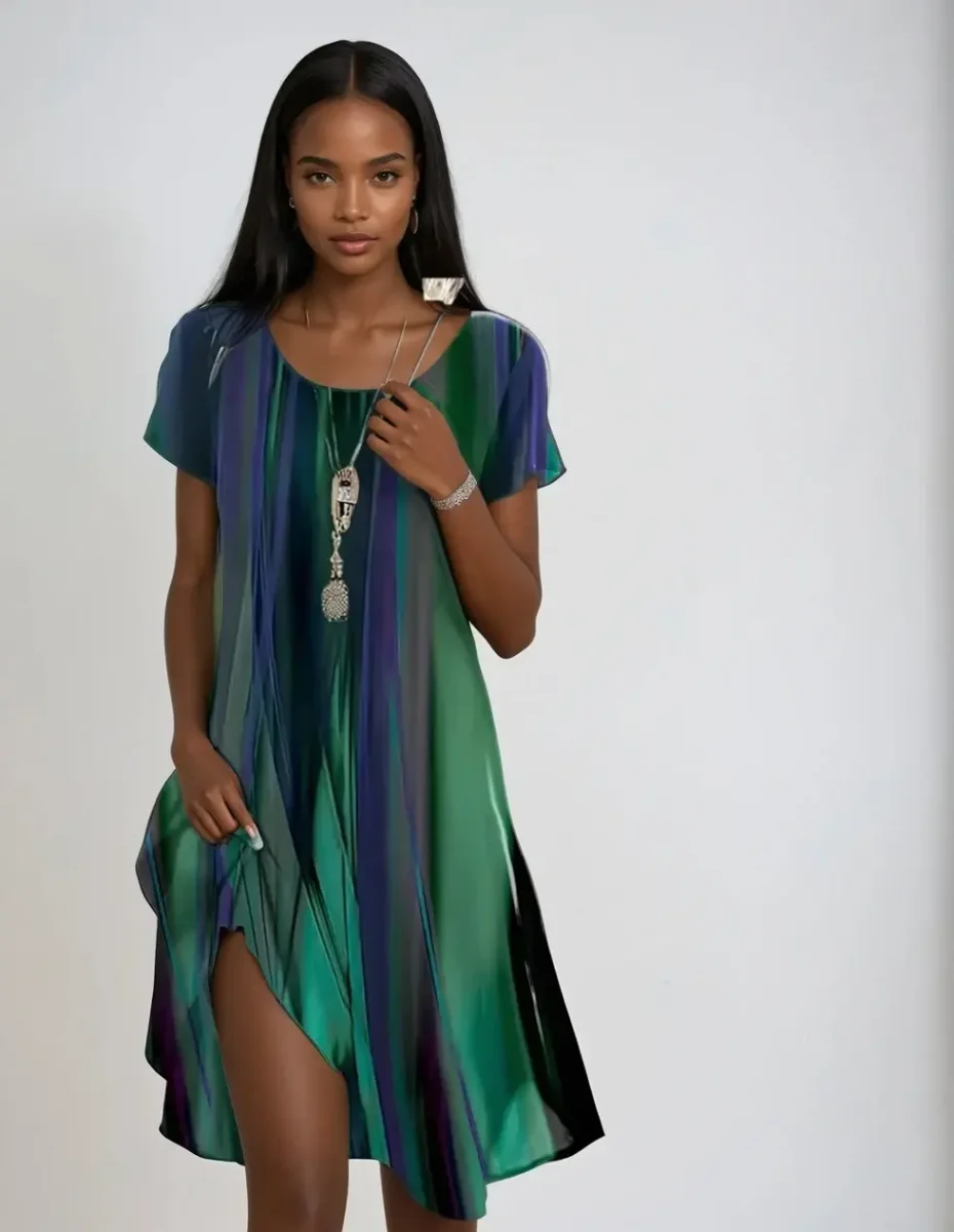 TrendLuxe - Boho Maxikjole for Unik Stil og Komfort